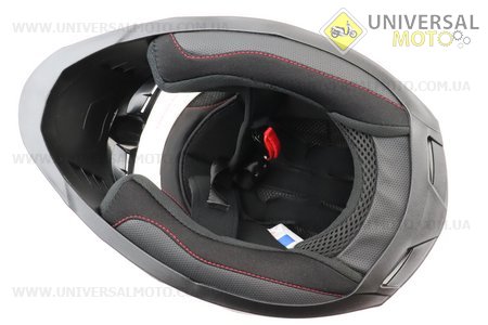 Шолом інтеграл, закритий BLD-M62 S (55-56см), ЧОРНИЙ глянець з біло-сірим малюнком. BLD (Шоломи / UM3602-V37)