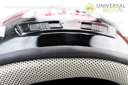 Шолом закритий HK-221 - чорний із синьо-сірим малюнком + комір (можливі подряпини, дефекти фарбування). HTK (Шоломи / UM3602-V43)