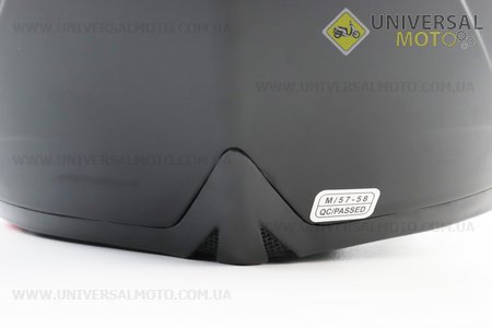 Шолом модуляр, закритий з відкидним підборіддям+відкидні окуляри BLD-158 М (57-58см), ЧОРНИЙ матовий. BLD (Шоломи / UM3602-V47)