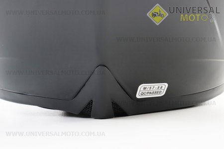 Шолом модуляр, закритий з відкидним підборіддям+відкидні окуляри BLD-158 М (57-58см), ЧОРНИЙ глянець. BLD (Шоломи / UM3602-V49)
