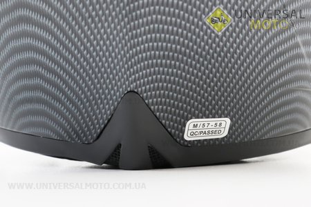 Шолом модуляр, закритий з відкидним підборіддям+відкидні окуляри BLD-158 М (57-58см), "КАРБОН" глянець. BLD (Шоломи / UM3602-V53)