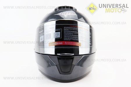 Шолом інтеграл, закритий BLD-M63 М (57-58см), "КАРБОН" глянець. BLD (Шоломи / UM3602-V65)