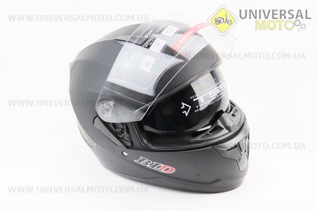 Шолом інтеграл, закритий (сертифікація DOT)+відкидні окуляри BLD-M67 S (55-56см), ЧОРНИЙ матовий. BLD (Шоломи / UM3602-V75)