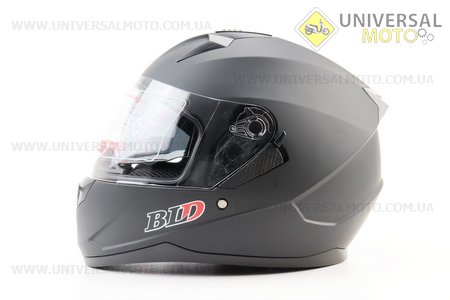 Шолом інтеграл, закритий (сертифікація DOT)+відкидні окуляри BLD-M67 S (55-56см), ЧОРНИЙ матовий. BLD (Шоломи / UM3602-V75)