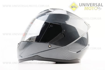 Шолом інтеграл, закритий (сертифікація DOT)+відкидні окуляри BLD-M67 М (57-58см), "КАРБОН" глянець. BLD (Шоломи / UM3602-V81)