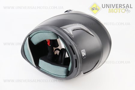 УЦІНКА Шолом інтеграл, закритий HF-122 М, ЧОРНИЙ матовий (сліди клею, не працює повітрозабірник на бороді, див. фото). FXW (Шоломи / UM3602-V92)