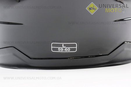 Шолом відкритий+окуляри HF-223 L, ЧОРНИЙ глянець (можливі потертості, дефекти фарбування). FXW (Шоломи / UM3603-V14)