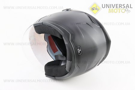 Шолом відкритий+окуляри HF-223 S, ЧОРНИЙ матовий (можливі потертості, дефекти фарбування). FXW (Шоломи / UM3603-V16)