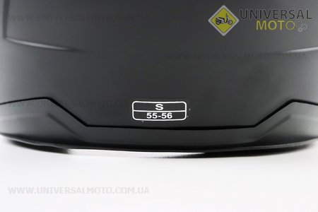 Шолом відкритий+окуляри HF-223 S, ЧОРНИЙ матовий (можливі потертості, дефекти фарбування). FXW (Шоломи / UM3603-V16)