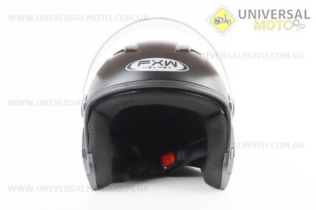 УЦІНКА Шолом відкритий+окуляри HF-223 M, ЧОРНИЙ матовий (зламаний задній вентиляційний клапан). FXW (Шоломи / UM3603-V27)