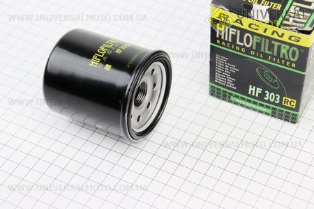 Фільтр масляний HF303RC (65*83мм) Honda CB400/CB500/CB600/CB750/CB1000, Kawasaki EX300/ZX400/ZX600/EX650. HIFLO (Запчастини на імпортні мотоцикли / UM3620-V13)