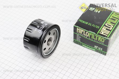 Фільтр масляний HF164 (76*54мм) BMW C 600 Sport/650 GT/F 650 GS/HP2 Enduro/HP2 Sport/K 1200 R/K 1200 GT/R. HIFLO (Запчастини на імпортні мотоцикли / UM3620-V23)