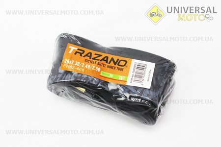 Камера 20 "х2,30 з ніпелем (Schrader AV-48). TRAZANO (Велокамери / UM4012-V41)