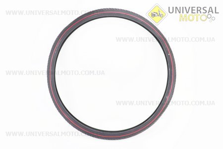 Шина 28"х1,75 (47-622) дорожня з червоною смугою S-209. DELI (Велопокришки / UM4020-V02)
