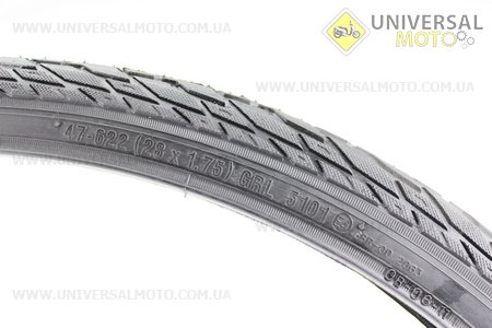 Шина 28"x1,75 (47-622) дорожная (защита 1ст.) 5101