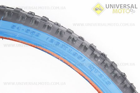 Шина 26"x1,95 (54-559) шипована з синьою смугою SV213. SRC (Велопокришки / UM4023-V40)