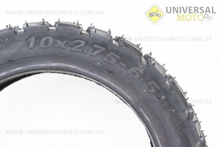 Шина 10"х2,75-6,5 безкамерна, шипована ТH-011, Crosser T4 Turbo-S (електросамокат). Китай (Запчастини на електроскутера / UM4027-V19)