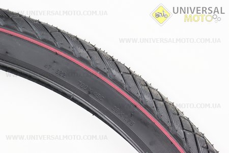 Шина 28" 700-45C (47-622) дорожня з червоною смугою CONEJO 03 SRI-129. DSI (Велопокришки / UM4028-V49)