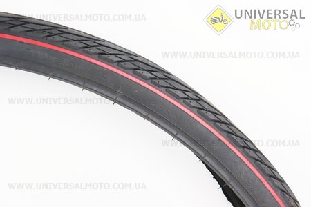 Шина 28" 700-45C (47-622) дорожня з червоною смугою SA-234. DELI (Велопокришки / UM4028-V64)