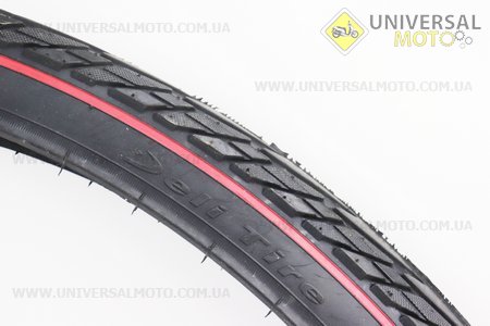 Шина 28" 700-45C (47-622) дорожня з червоною смугою SA-234. DELI (Велопокришки / UM4028-V64)
