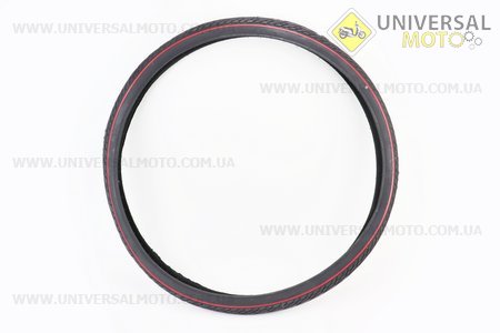 Шина 28" 700-45C (47-622) дорожня з червоною смугою SA-234. DELI (Велопокришки / UM4028-V64)