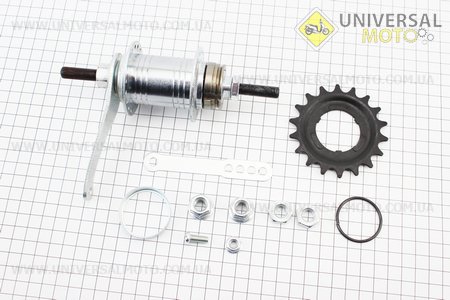 Втулка гальмівна задня "Україна-черв'як" 14Gx36H, комплект. Китай (Велозапчастини / UM4030-V50)