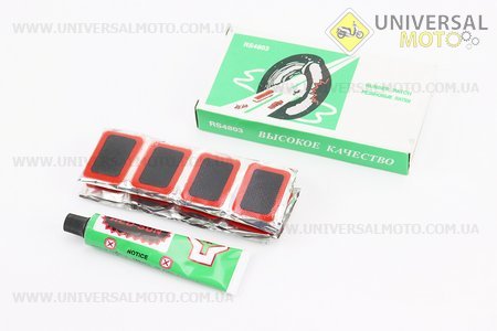Латки камерні 48шт комплект (прямокутні), RS4803. Red Sun (Велоінструмент / UM4031-V73)