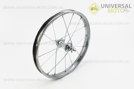 Колесо 16 "переднє, втулка 14Gx16/20H в зборі (ціна = якість). Китай (Велоколеса / UM4033-V27)