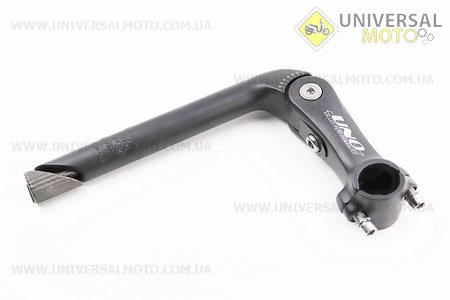 Винос керма МТВ регульований 22,2x25,4х110мм, алюмінієвий, чорний AL-828. UNO (Велозапчастини / UM4036-V17)