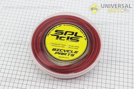Сорочка тросу гальмівного 5мм х 9м з тефлоновим покриттям, червона BH-9000. SPELLI (Велозапчастини / UM4036-V37)
