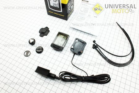 Вело-компьютер 7-функций, проводной, влагозащитный SCC-1007