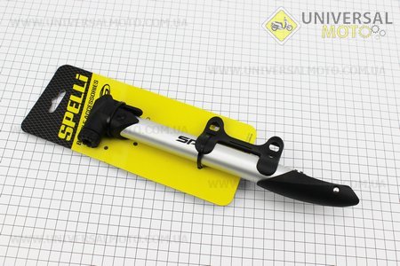 Насос алюмінієвий з Т-ручкою, SPM-109A. SPELLI (Велоінструмент / UM4036-V73)