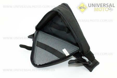 Сумка под раму треугольная 180х180х322мм, крепл. на липучке, черная SFB-1225