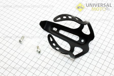 Флягодержатель алюминиевый, крепл. на раму, черный SBC-194A