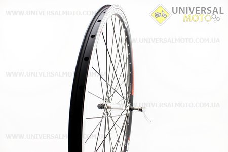 Колесо 28" переднее MTB "капля" обод и втулка алюминиевые 14Gх36Н в сборе, крепл. эксцентрик "PANTHER"