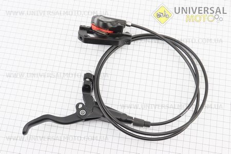 Гальмо дискове гідравлічне заднє (адаптер F180/R160мм), чорне BR-M447 + BL-M445 (ліва ручка). SHIMANO (Запчастини SHIMANO / UM4040-V76)