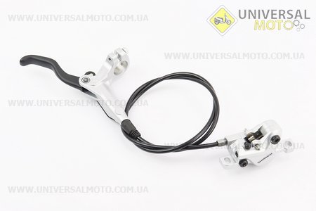 Гальмо дискове гідравлічне переднє, сіро-чорне BR-M447 + BL-M445 (ліва ручка). SHIMANO (Запчастини SHIMANO / UM4040-V79)