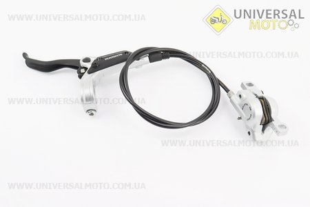 Гальмо дискове гідравлічне переднє, сіро-чорне BR-M447 + BL-M445 (ліва ручка). SHIMANO (Запчастини SHIMANO / UM4040-V79)