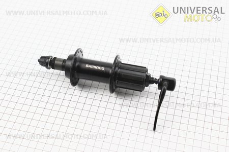 Втулка задня MTB алюмінієва 14Gx36H під касету 8-9-10зв, крепл. ексцентрик, чорна FH-TX500. SHIMANO (Запчастини SHIMANO / UM4041-V23)