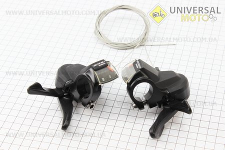 Переключатель "манетка" левый (3ск)+правый (9ск) к-кт, ACERA SL-M3000