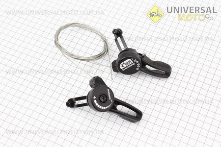 Переключатель "манетка" левый (3ск)+правый (6ск) к-кт, SL-TZ 20