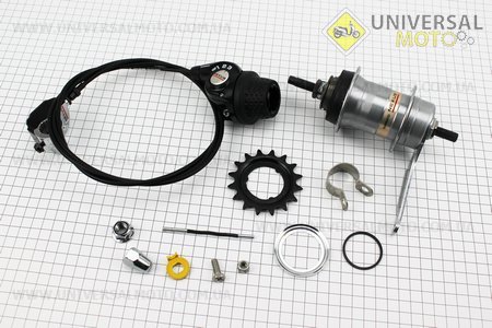 Втулка задня 14Gx36H на 3 швидкості в зборі, NEXUS SL-3S-35. SHIMANO (Запчастини SHIMANO / UM4042-V34)