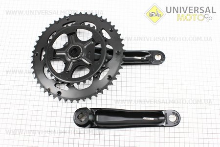 Шатуни "квадрат" 170мм, 50.34T ROAD, алюмінієві, чорні Tourney FC-A070. SHIMANO (Запчастини SHIMANO / UM4042-V58)