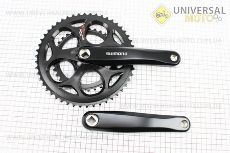 Шатуни "квадрат" 170мм, 50.34T ROAD, алюмінієві, чорні Tourney FC-A070. SHIMANO (Запчастини SHIMANO / UM4042-V58)