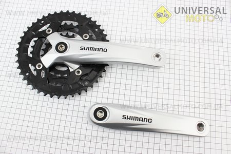 УЦІНКА Шатуни "квадрат" 170мм, 44.32.22T МТВ, алюмінієві, сіро-чорні ACERA FC-M391 (подряпини дивись фото). SHIMANO (Запчастини SHIMANO / UM4042-V71)