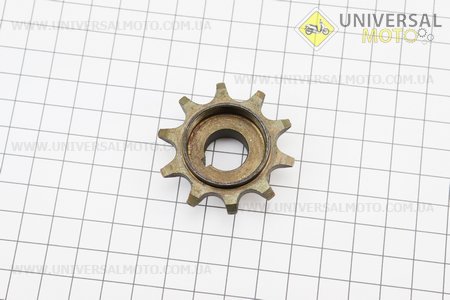 Зірка передня 10 зубів "Дирчик". Китай (Запчастини до веломотора / UM4050-V01)