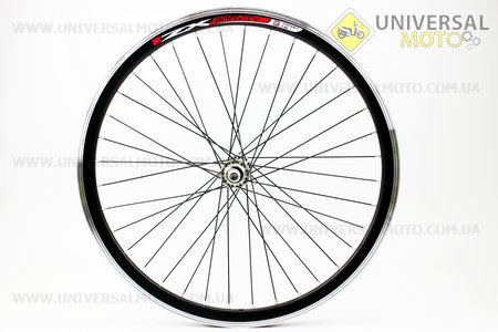 Колесо 24" переднее MTB "капля" обод и втулка алюминиевые 14Gx36H в сборе, крепл. гайка "ZX Gravity". Китай (Велоколёса / UM4061-V03)