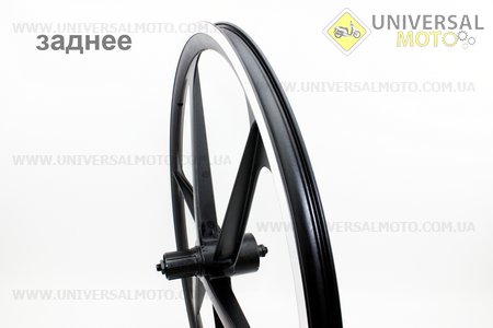 Колесо литое 26" заднее МТВ под кассету 8-9-10зв + переднее в сборе, пром-подшипники 6200-6000 2RS, под диск. тормоз, крепл. эксцентрик