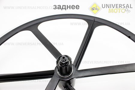 Колесо литое 26" заднее МТВ под кассету 8-9-10зв + переднее в сборе, пром-подшипники 6200-6000 2RS, под диск. тормоз, крепл. эксцентрик