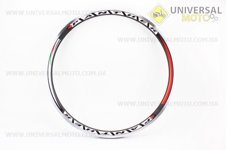 Обод 26" (559 Х 19) МТВ двойной "капля" алюминиевый 14Gх36Н, под V-brake тормоз, черный "PANTHER"